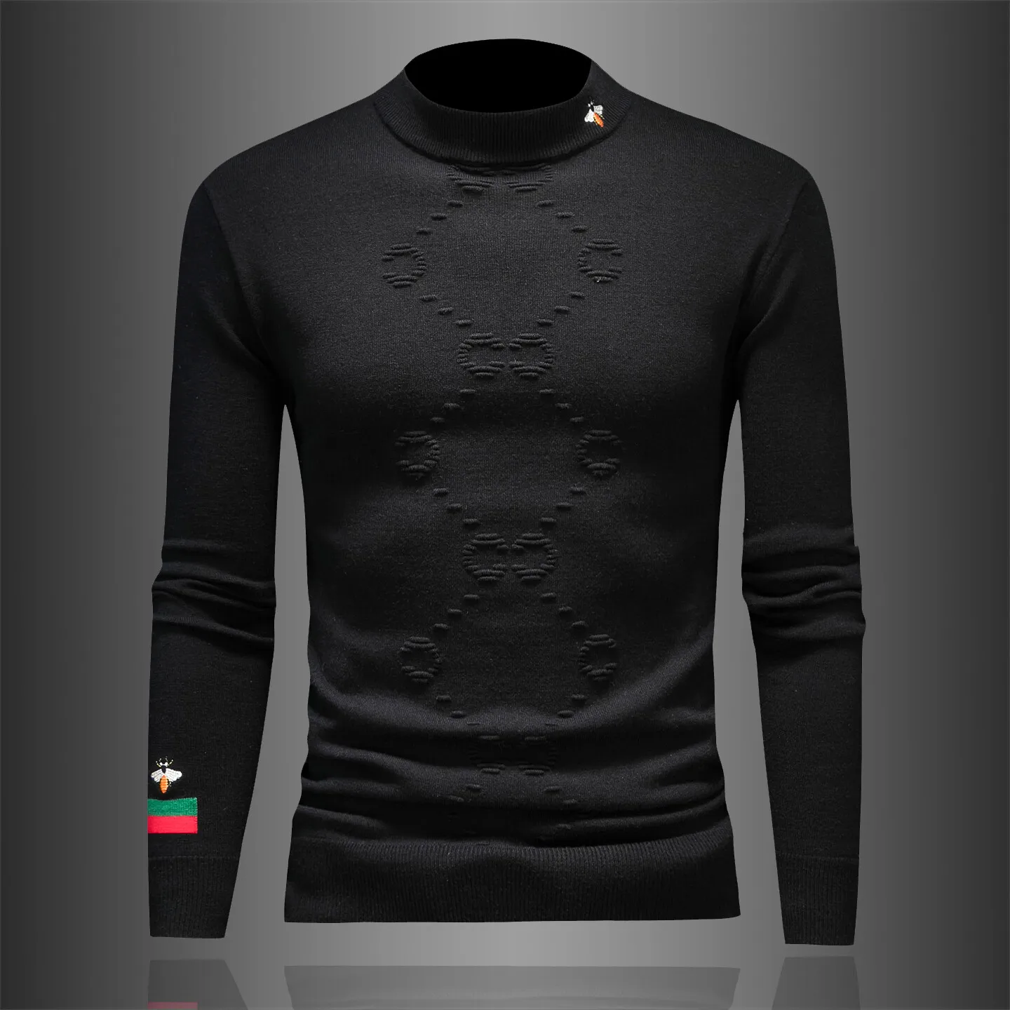Мужской утепленный вязаный свитер с высоким воротником, повседневный теплый шерстяной свитер, модный городской стиль, зимний, с длинным рукавом, круглый вырез горловины
Мужской утепленный вязаный свитер с высоким воротником, повседневный теплый шерстяной свитер, модный городской стиль, зимний, с длинным рукавом, круглый вырез горловины