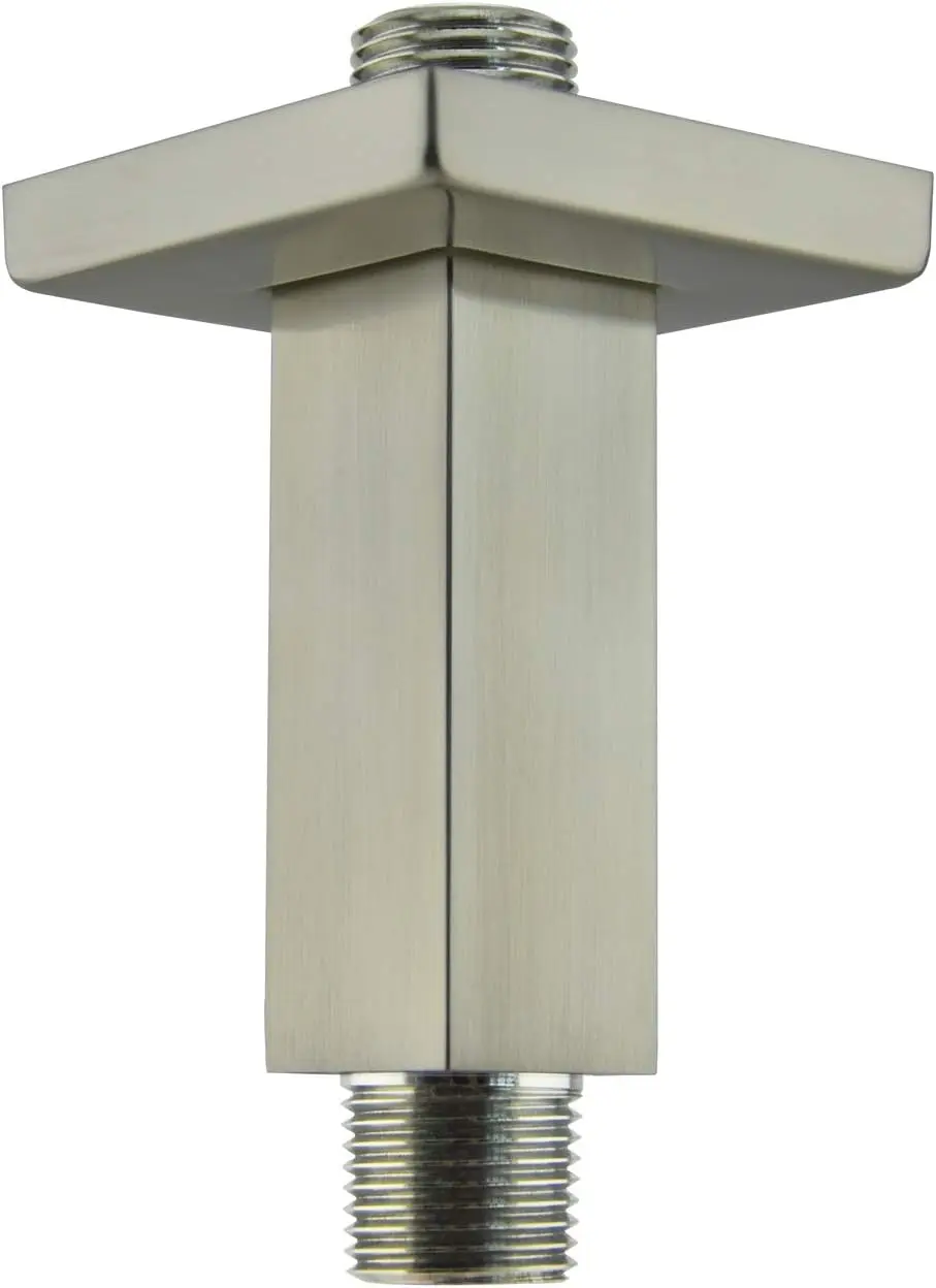 Square Shower Arm 3 inch Solid Brass Anti-Scratch O-Ring Flange 1/2 NPT Tapered Threads Ceiling Mount
Square Shower Arm 3 inch Solid Brass Anti-Scratch O-Ring Flange 1/2 NPT Tapered Threads Ceiling Mount
