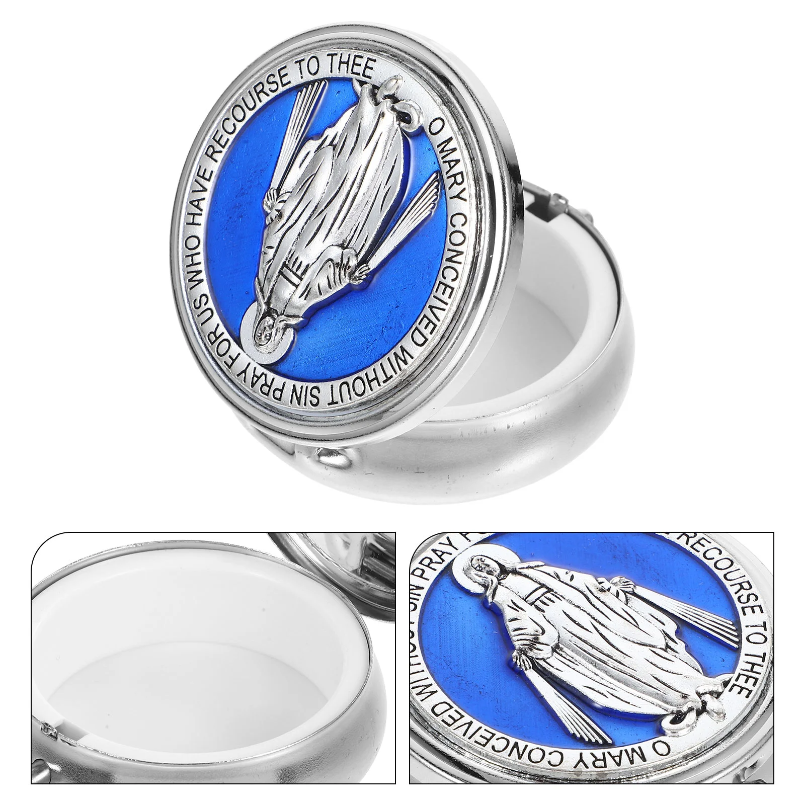 Metal Keepsake Box Rosary Bead Storage Case Catholic Prayer Beads Box Retro Jewelry Case Metal Box Small Trinket Box Christian K
Metal Keepsake Box Rosary Bead Storage Case Catholic Prayer Beads Box Retro Jewelry Case Metal Box Small Trinket Box Christian K