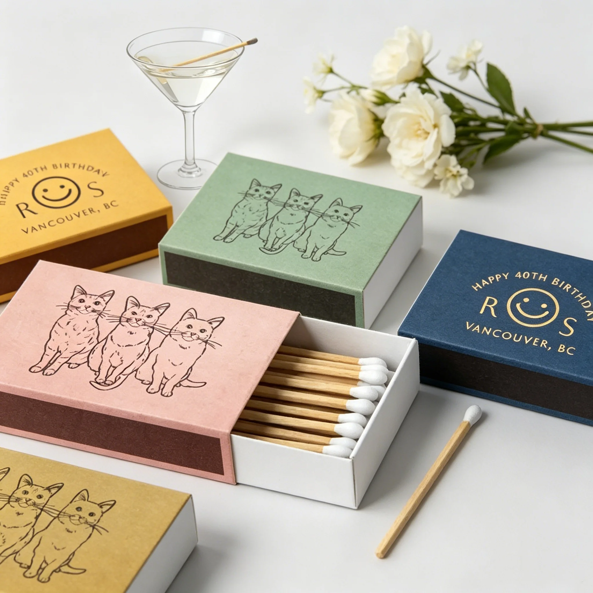 Foiled Wedding Matchboxes #56 - Custom Pet Illustration, Birthday Matches, Matchbox, Birthday matchbox Favor, Matches, Candle F
Foiled Wedding Matchboxes #56 - Custom Pet Illustration, Birthday Matches, Matchbox, Birthday matchbox Favor, Matches, Candle F