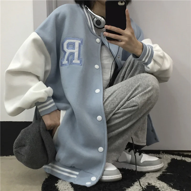New Coat Ladies And Jacket Couple Tops College Style Coat Ladies Tops Couple Cardigan High Quality Baseball Uniform Ins y2k
New Coat Ladies And Jacket Couple Tops College Style Coat Ladies Tops Couple Cardigan High Quality Baseball Uniform Ins y2k
