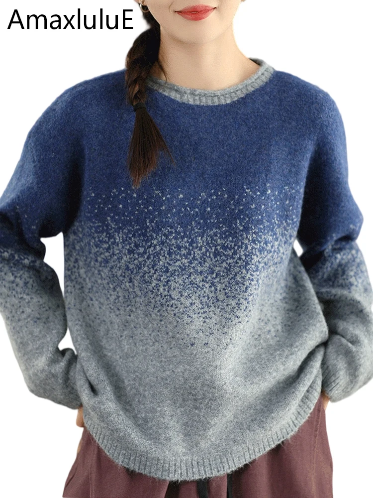 Amax LuluE 2025 Winter Korean Casual Womens Pullover Loose Fashion Knitted Sweaters Ladies Oversized Classic O Neck Warm Jumpers
Amax LuluE 2025 Winter Korean Casual Womens Pullover Loose Fashion Knitted Sweaters Ladies Oversized Classic O Neck Warm Jumpers