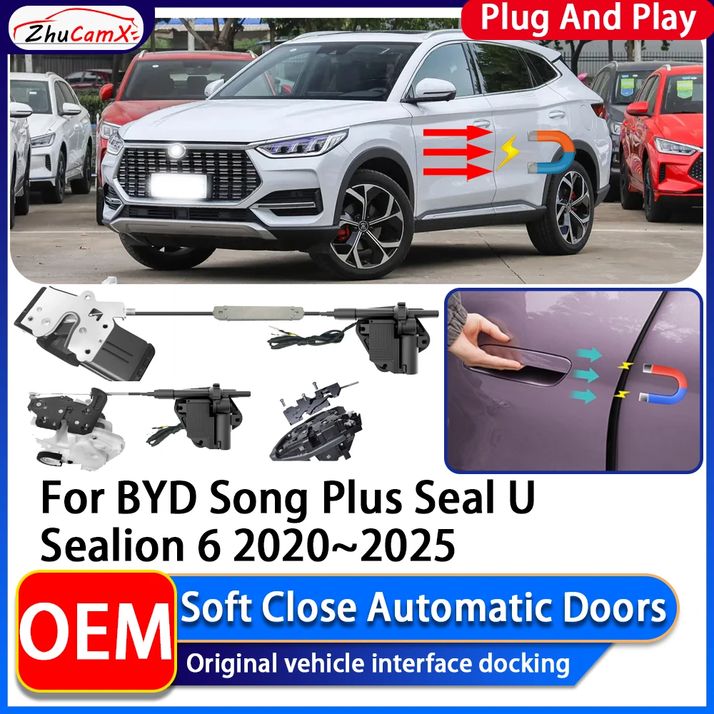 ZhuCamX Electric Suction Power Soft Close Car Door Automatic Door Closing System For BYD Song Plus Seal U Sealion 6 2020~2025
ZhuCamX Electric Suction Power Soft Close Car Door Automatic Door Closing System For BYD Song Plus Seal U Sealion 6 2020~2025