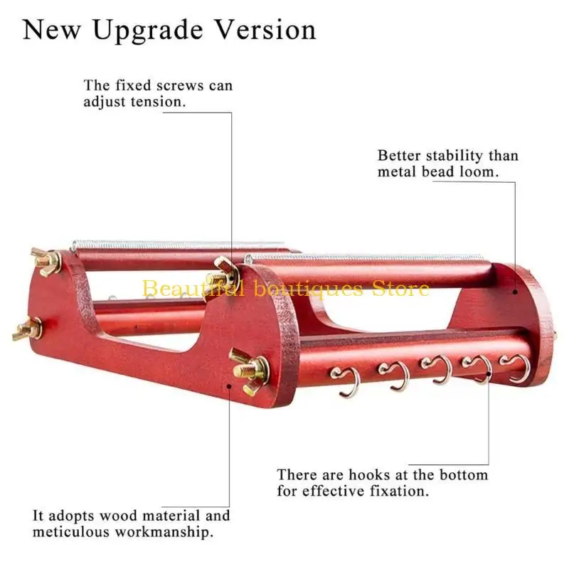 U4LF Artists Bead Loom Kit Antique Wooded Beading Machine for Handmade Jewelry Bracelets, Necklaces, Belts, and More
U4LF Artists Bead Loom Kit Antique Wooded Beading Machine for Handmade Jewelry Bracelets, Necklaces, Belts, and More