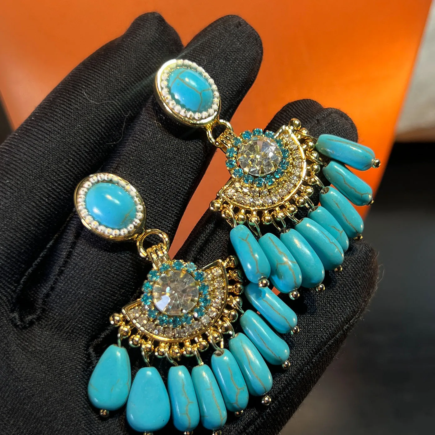 Vintage Turquoise Teardrop Dangle Earrings for Women Party Daily Wear Boho Chic Ethnic Jewelry
Vintage Turquoise Teardrop Dangle Earrings for Women Party Daily Wear Boho Chic Ethnic Jewelry
