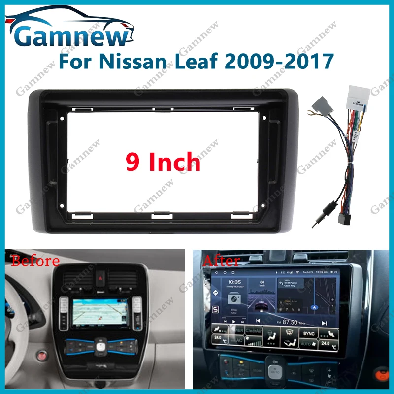 9 Inch Car Frame Fascia Adapter For Nissan Nissan Leaf 2009-2017 Android Radio Dash Fitting Panel Kit
9 Inch Car Frame Fascia Adapter For Nissan Nissan Leaf 2009-2017 Android Radio Dash Fitting Panel Kit