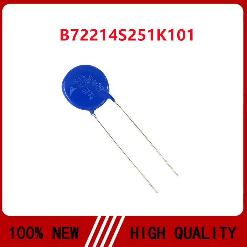 10PCS/LOT B72214S251K101 S14K250 Varistor 250V 4500A 490pF Diameter 14mm
10PCS/LOT B72214S251K101 S14K250 Varistor 250V 4500A 490pF Diameter 14mm