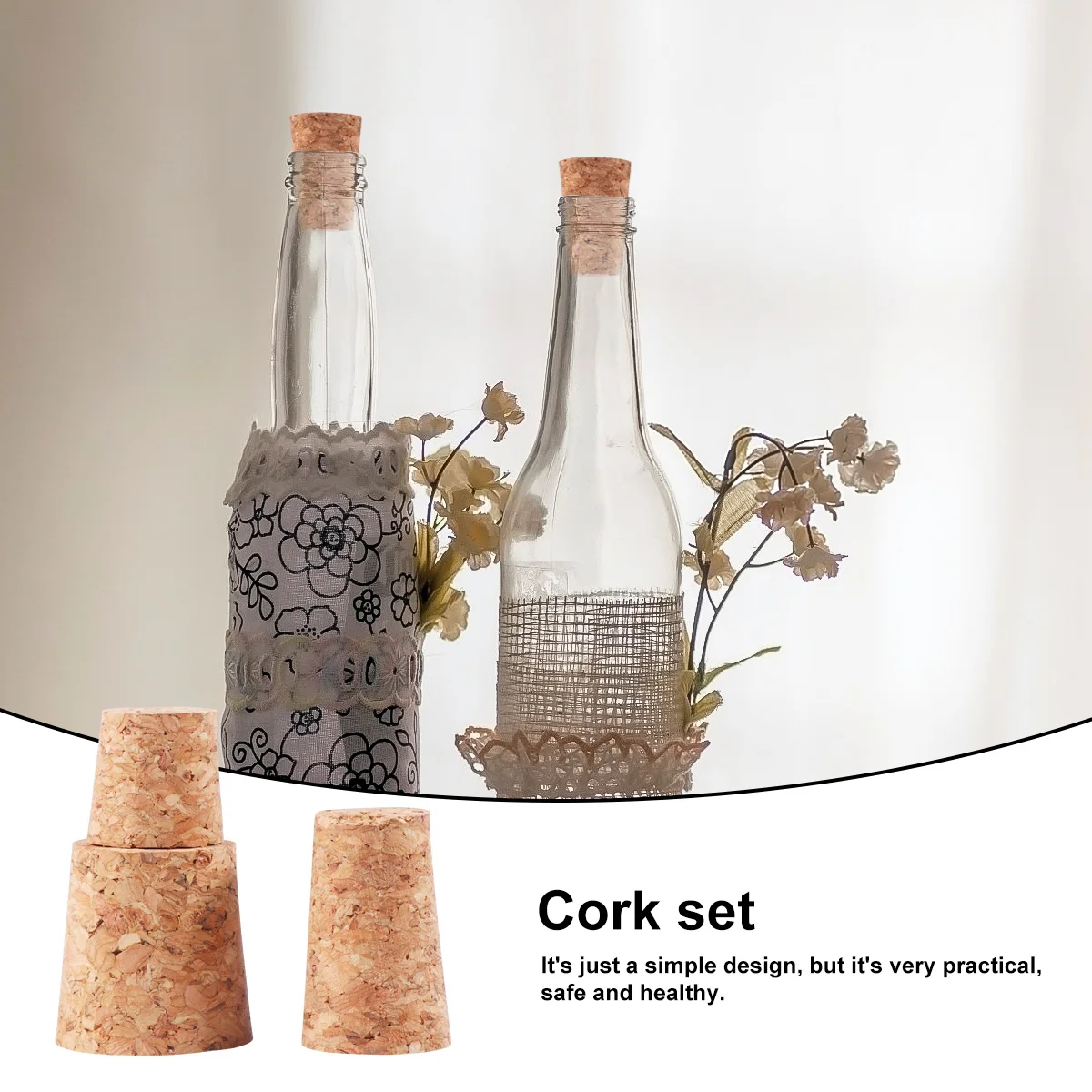 25pcs Cork Wine Stopper Set Food Grade Bottle Plug For Red Wine Beer Vinegar Soy Sauce Tapered Design Party Home
25pcs Cork Wine Stopper Set Food Grade Bottle Plug For Red Wine Beer Vinegar Soy Sauce Tapered Design Party Home