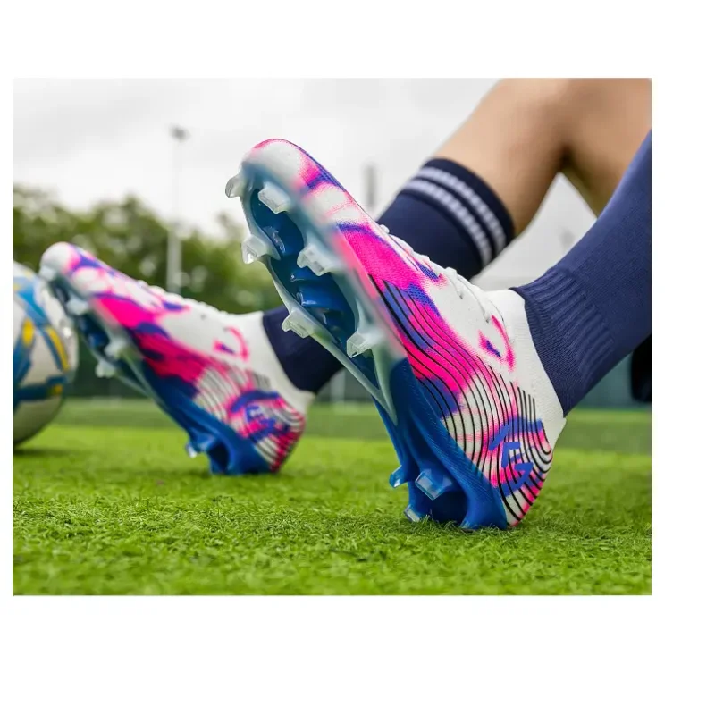 High Top Wrap Ankle Football Sneakers Thick Buffer Collar Non Slip Long Studs Wear Resistant Breathable Outdoor Match Footwear
High Top Wrap Ankle Football Sneakers Thick Buffer Collar Non Slip Long Studs Wear Resistant Breathable Outdoor Match Footwear
