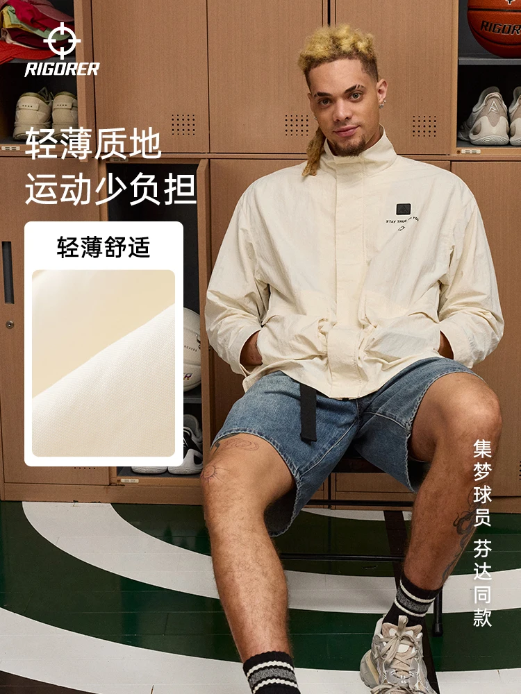 RIGORER Sports Windbreaker Men's Spring New Simple Loose Fashionable Jacket Windproof Vertical Collar Workwear Woven Jacket
RIGORER Sports Windbreaker Men's Spring New Simple Loose Fashionable Jacket Windproof Vertical Collar Workwear Woven Jacket