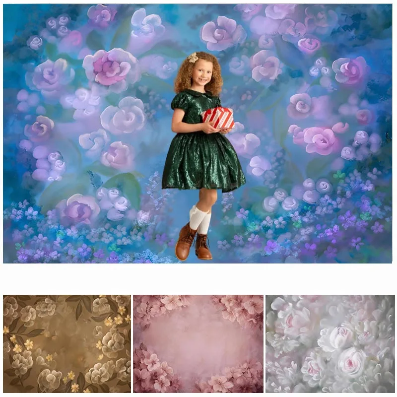 LS Art Floral Photography Backdrops Adult Portrait Child Hand Painted Flower Background Pregnant Kids Newborn Photo studio
LS Art Floral Photography Backdrops Adult Portrait Child Hand Painted Flower Background Pregnant Kids Newborn Photo studio