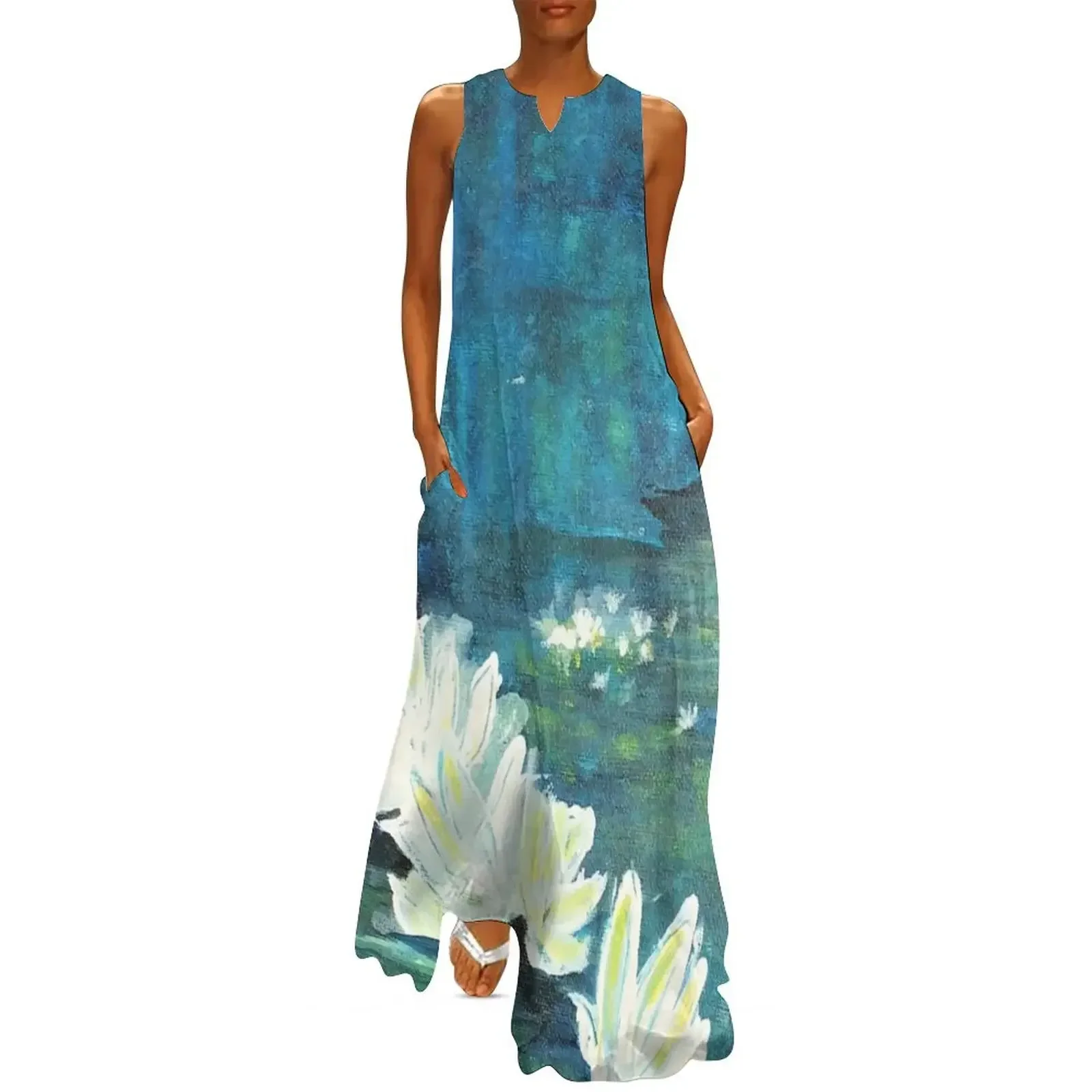 Water Lilies Long Dress womens clothing chic and elegant woman dress luxury woman party dress dresses for women 2025
Water Lilies Long Dress womens clothing chic and elegant woman dress luxury woman party dress dresses for women 2025