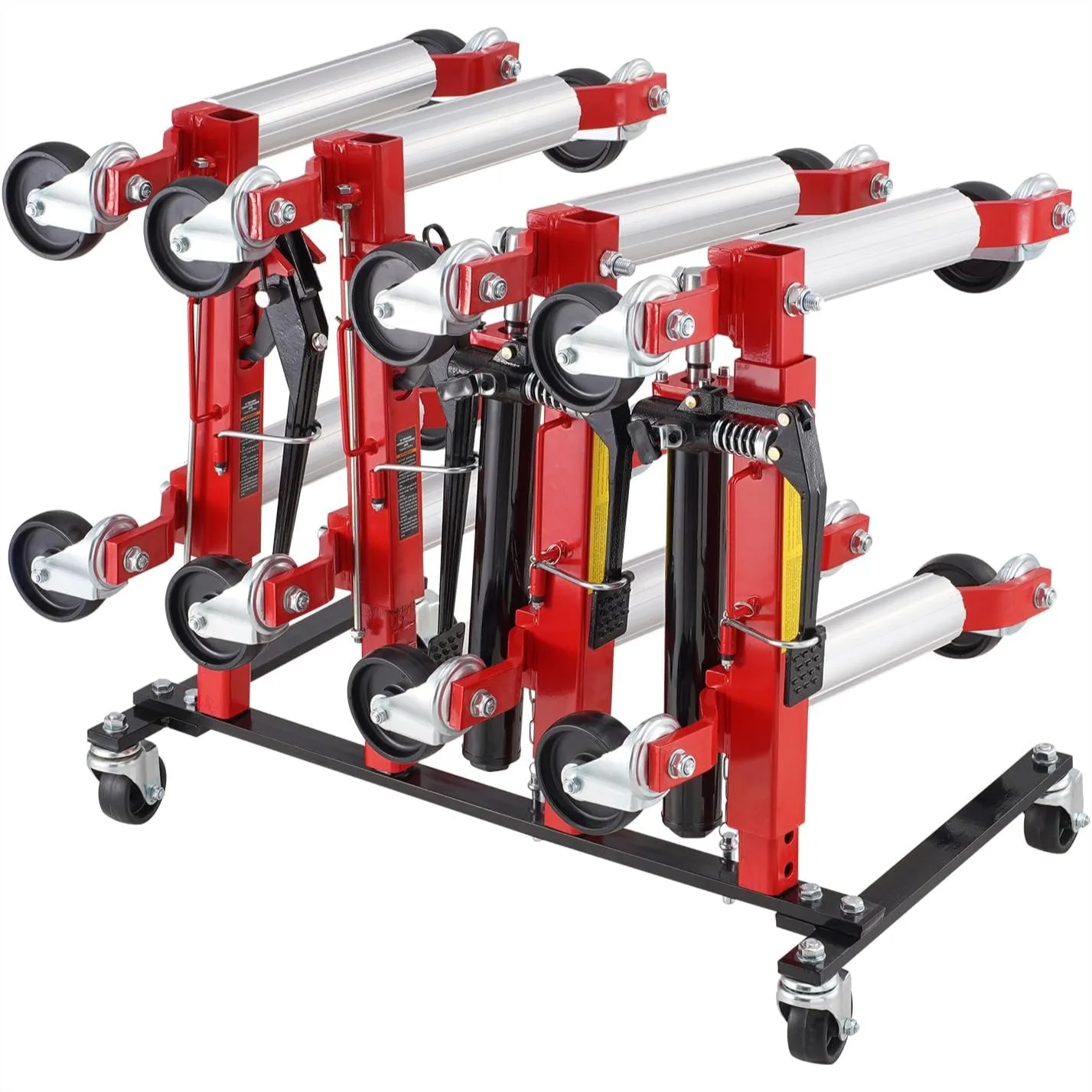 Car Dolly Storage Rack with 360° Swivel Casters, Holds 4 Wheel Dollies, Heavy-Duty Q235B Steel Organizer for Garage and Auto
Car Dolly Storage Rack with 360° Swivel Casters, Holds 4 Wheel Dollies, Heavy-Duty Q235B Steel Organizer for Garage and Auto