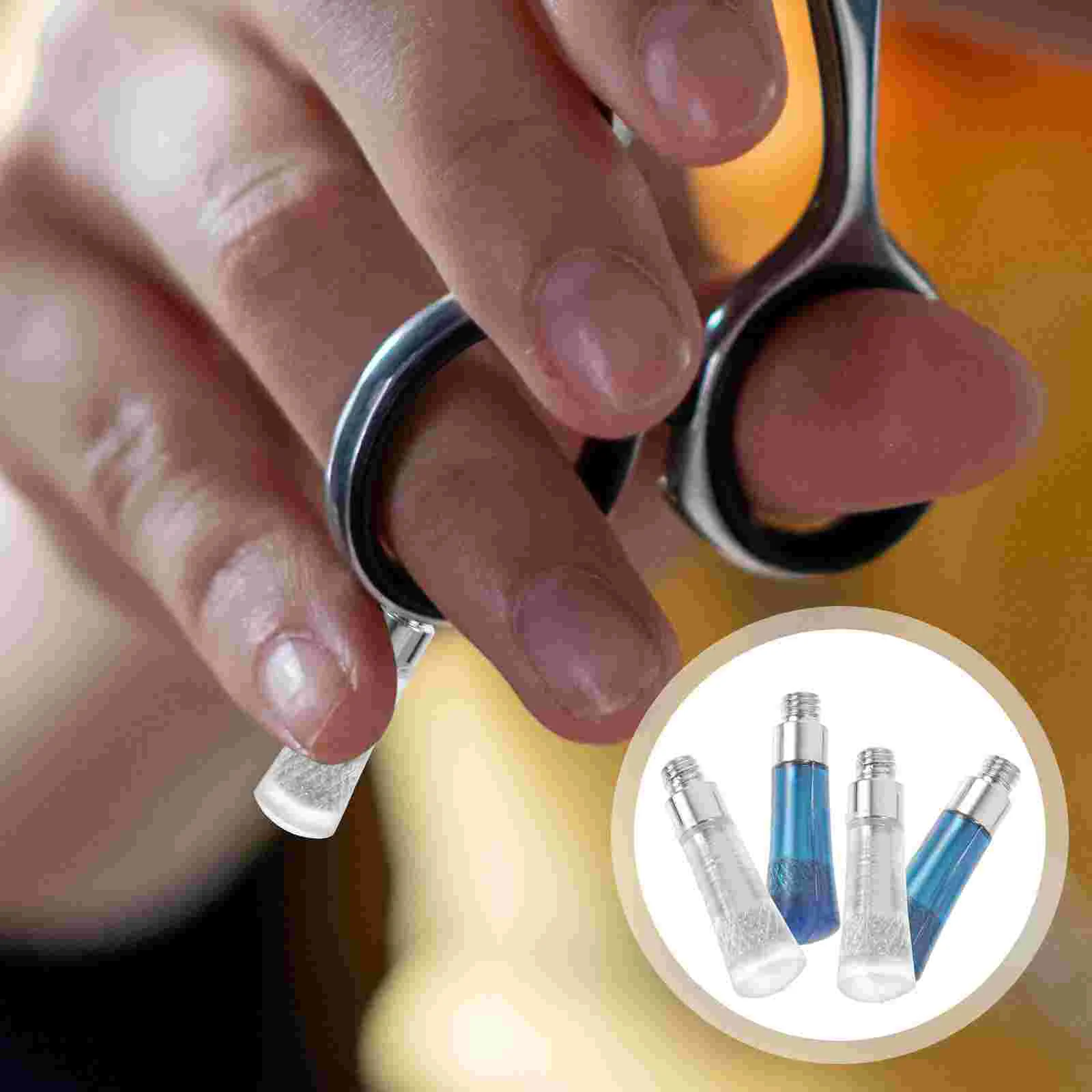 4 Pcs Scissors Decorative Tail Nails Barber Clippers Pet Hairdressing Finger Rest for Stainless Steel Part
4 Pcs Scissors Decorative Tail Nails Barber Clippers Pet Hairdressing Finger Rest for Stainless Steel Part