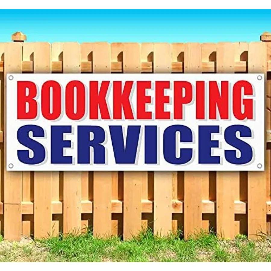 Bookkeeping Services Banner 13 oz Non-Fabric Heavy-Duty Vinyl Single-Sided with Metal Grommets
Bookkeeping Services Banner 13 oz Non-Fabric Heavy-Duty Vinyl Single-Sided with Metal Grommets