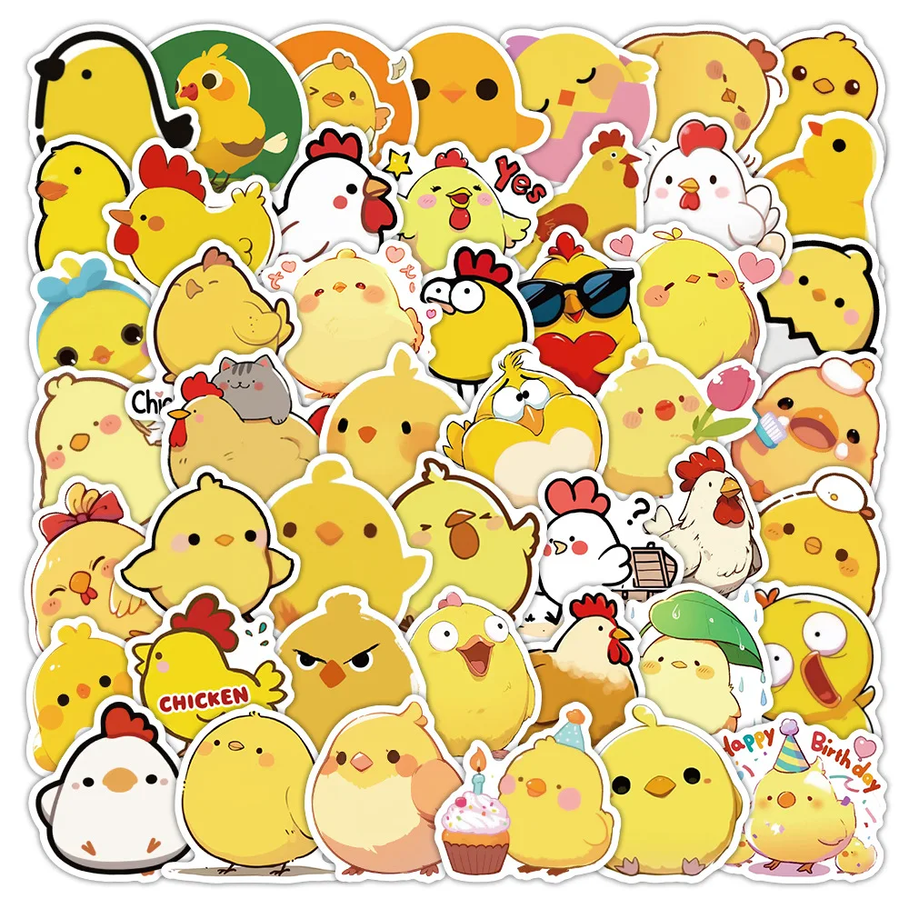 10/53PCS Kawaii Chicken Stickers Chick Graffiti Cute Animal Decals Kids Toys Luggage Laptop Phone Guitar Car Bike Skateboard Toy
10/53PCS Kawaii Chicken Stickers Chick Graffiti Cute Animal Decals Kids Toys Luggage Laptop Phone Guitar Car Bike Skateboard Toy