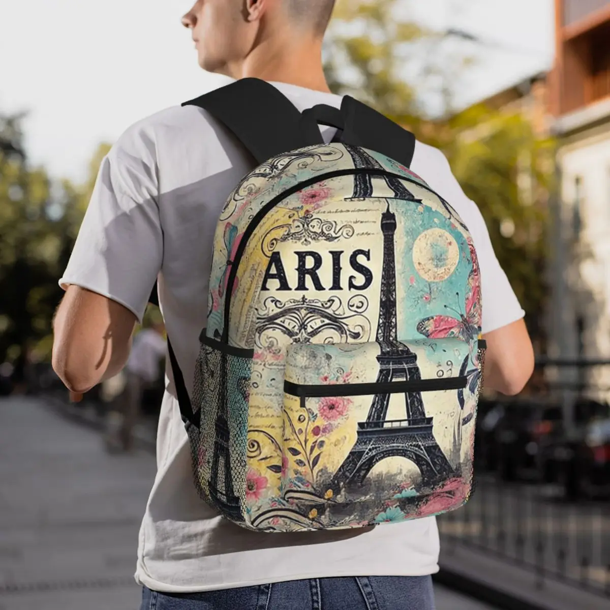 Paris Eiffel Tower Art Backpack Daypack Large Capacity Children BookBag School Bag Shoulder Bags for Men Women
Paris Eiffel Tower Art Backpack Daypack Large Capacity Children BookBag School Bag Shoulder Bags for Men Women