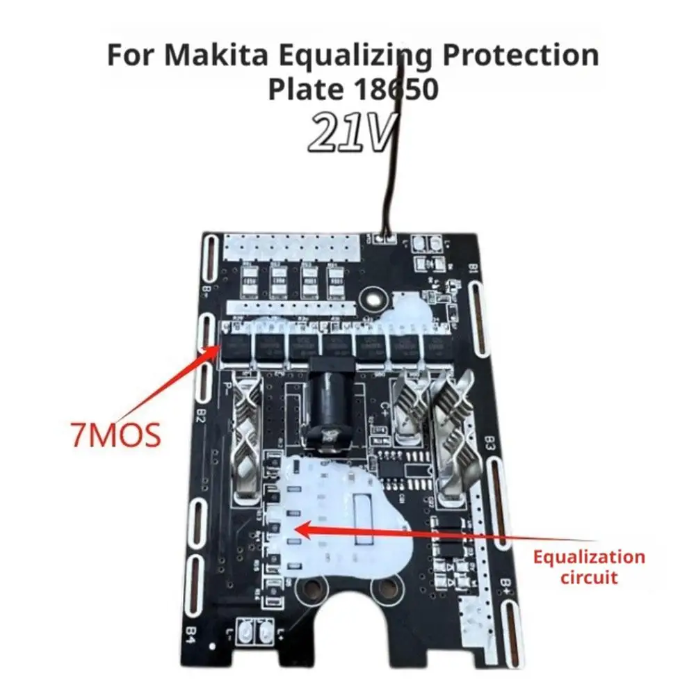 For Makita Balanced Protection Board 21V High Power And Temperature Control Protection Display 
For Makita Balanced Protection Board 21V High Power And Temperature Control Protection Display