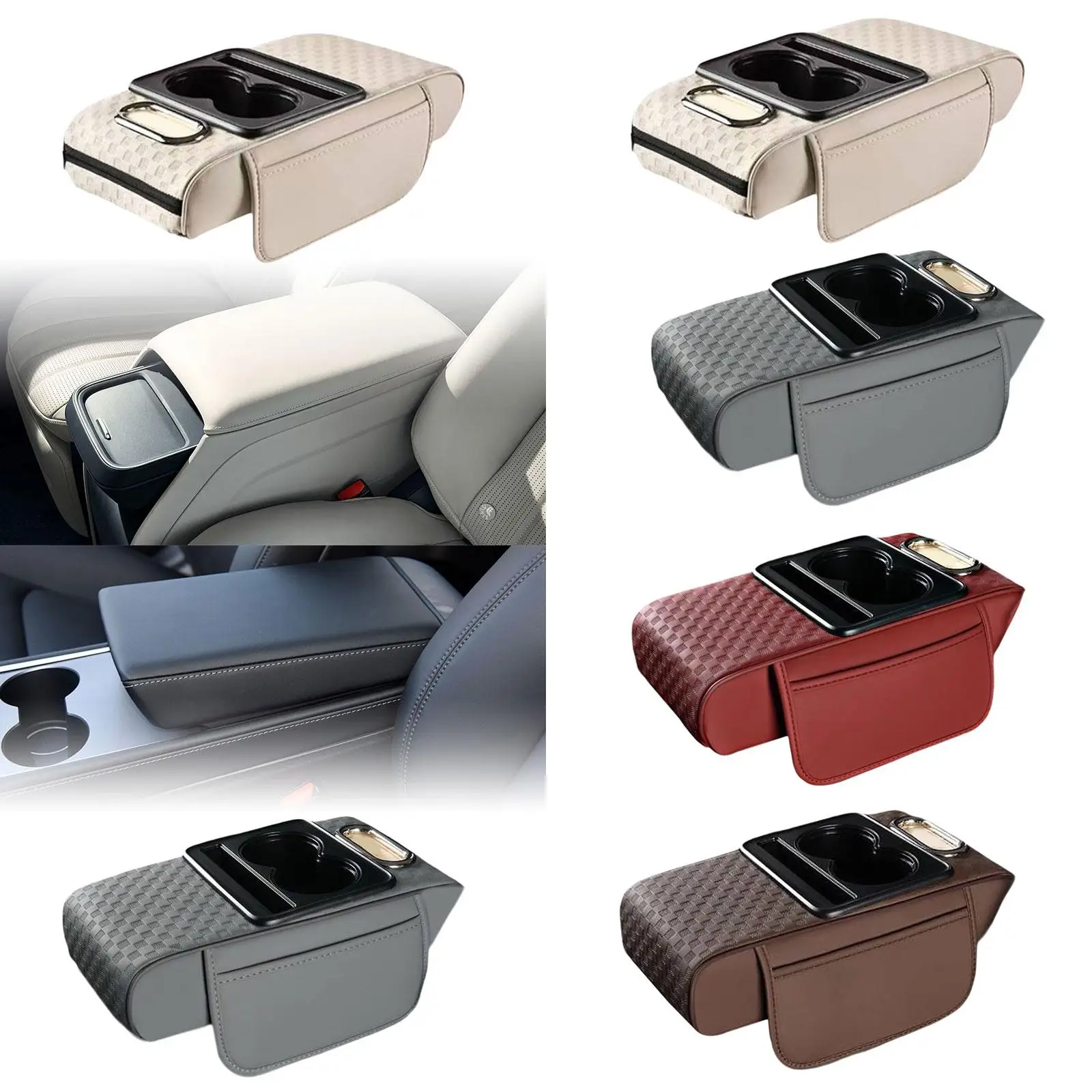 Ergonomic Car Armrest Cushion Premium PVC Leather Storage Bag Holder Interior Accessory for SUV and Sedan
Ergonomic Car Armrest Cushion Premium PVC Leather Storage Bag Holder Interior Accessory for SUV and Sedan