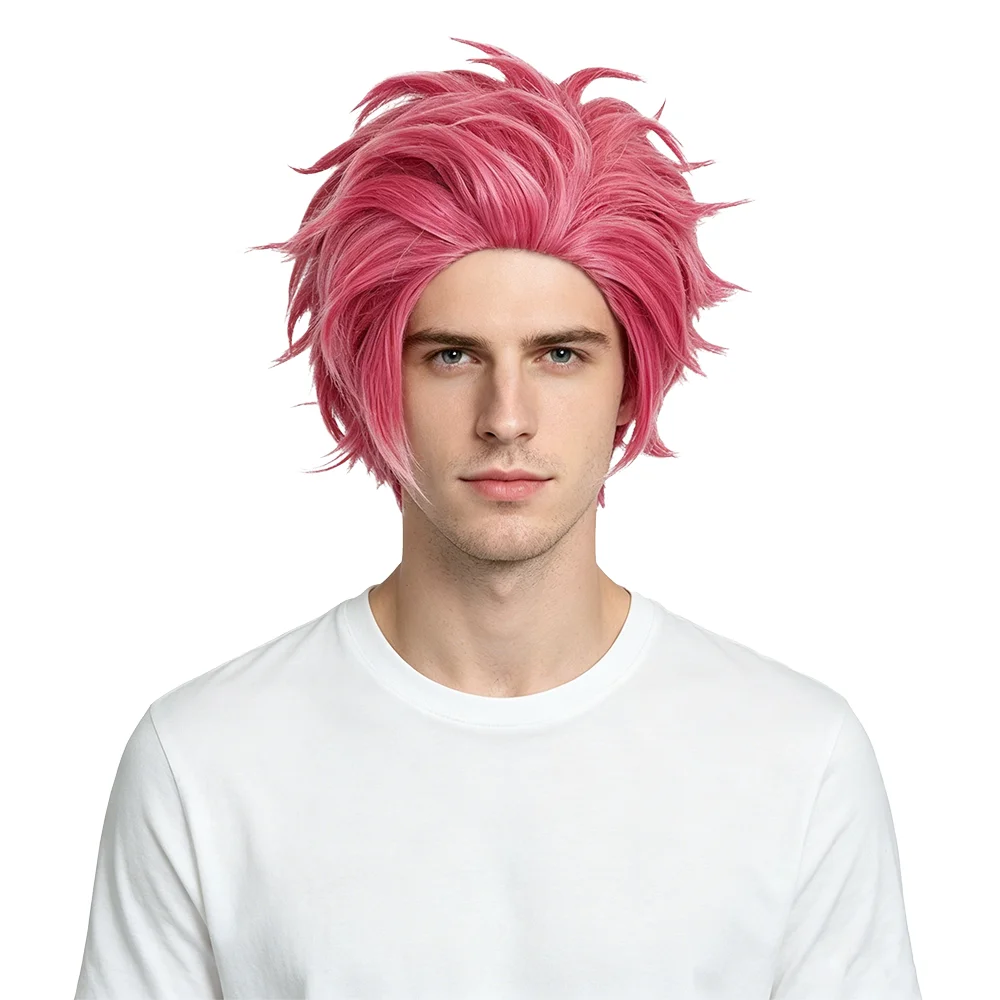 Dark Pink 30cm Fluffy Short Hair Wig Natural Spiky Heat Resistant Fiber Wig For Men Women Halloween Comic Con Role Play Events
Dark Pink 30cm Fluffy Short Hair Wig Natural Spiky Heat Resistant Fiber Wig For Men Women Halloween Comic Con Role Play Events
