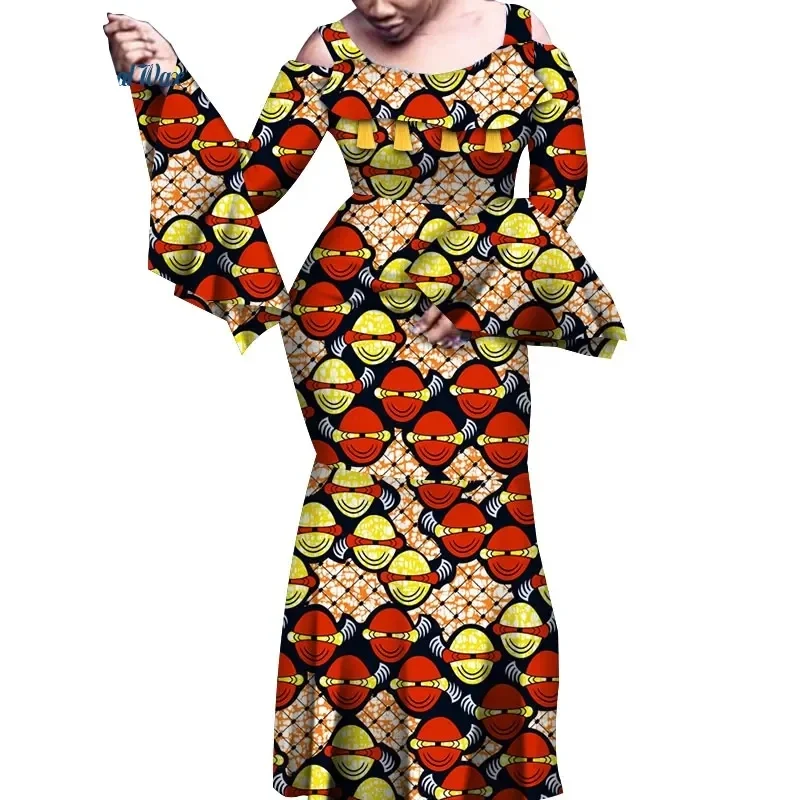 African Dresses for Women Print Flare Long Sleeve Dresses Vestidos Riche African Wedding Party Sexy Ankara Dresses WY6843
African Dresses for Women Print Flare Long Sleeve Dresses Vestidos Riche African Wedding Party Sexy Ankara Dresses WY6843