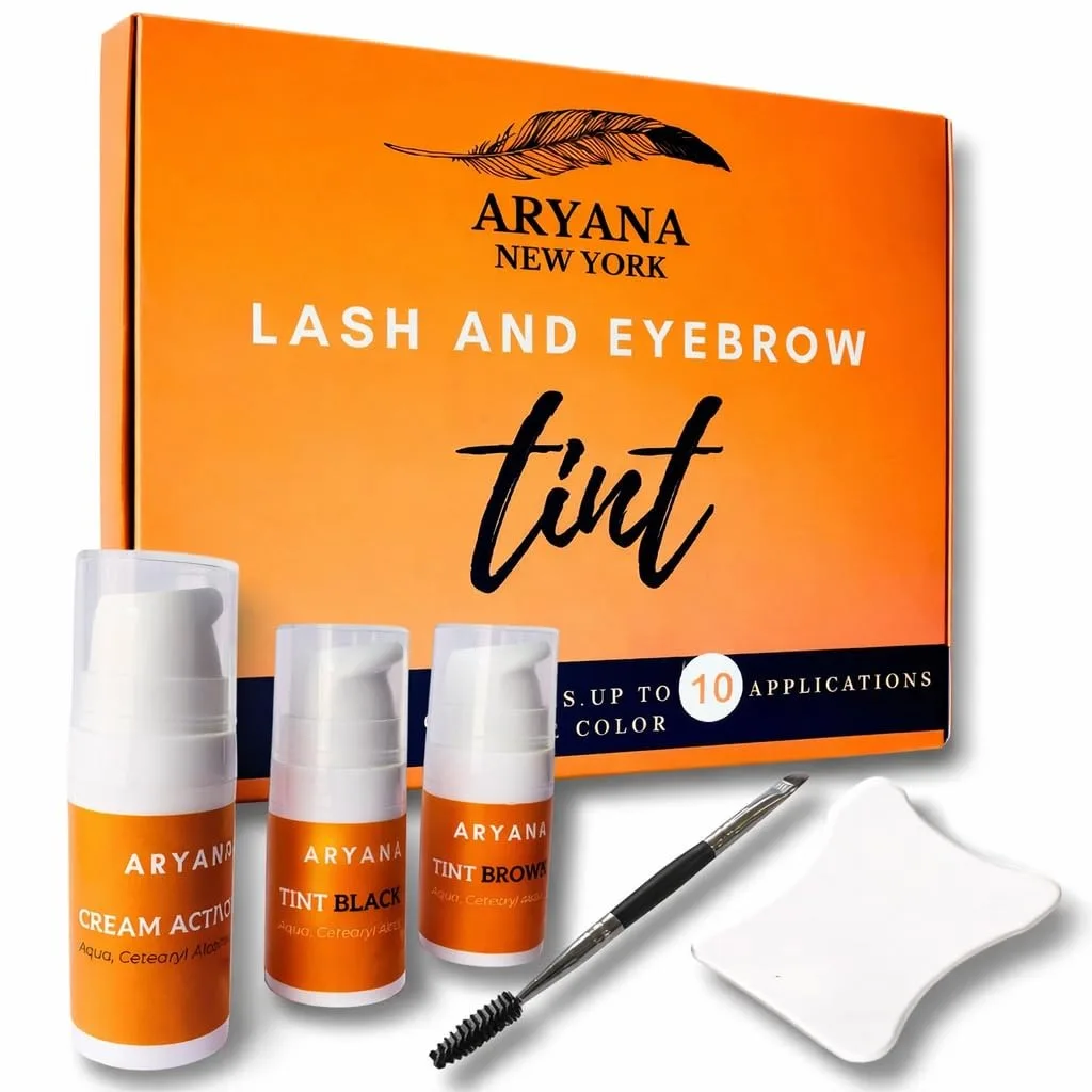 Lash and Brow Kit, Up to 10 Applications, Black and Brown with Brush, Waterproof Smudge Proof Vegan
Lash and Brow Kit, Up to 10 Applications, Black and Brown with Brush, Waterproof Smudge Proof Vegan