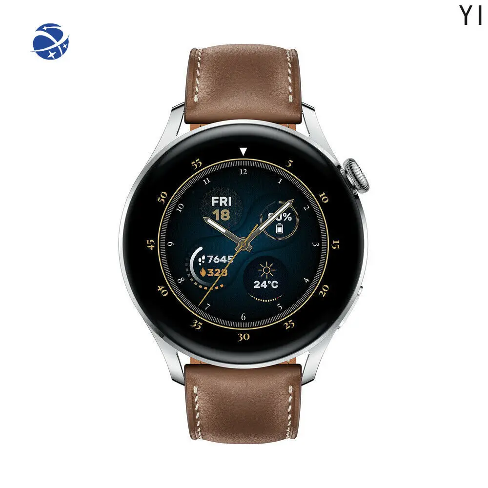 YYHC HUA WATCH 3, классическое издание, умные часы с коричневым кожаным ремешком
YYHC HUA WATCH 3, классическое издание, умные часы с коричневым кожаным ремешком