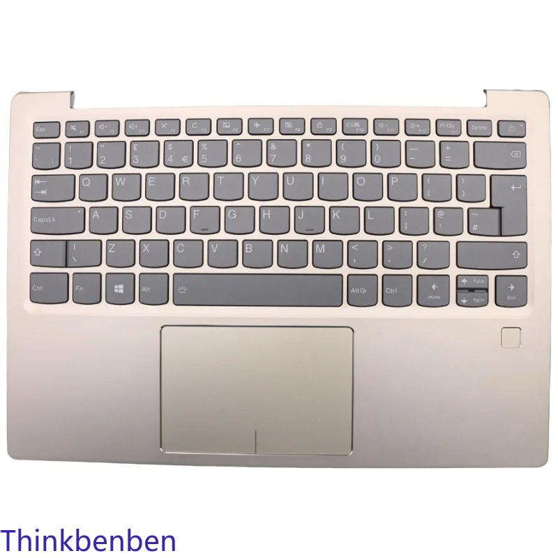 UK English Keyboard Champagne Upper Case Palmrest Shell Cover For Lenovo Ideapad 720S -13 13IKB 13ARR Laptop 5CB0P18922
UK English Keyboard Champagne Upper Case Palmrest Shell Cover For Lenovo Ideapad 720S -13 13IKB 13ARR Laptop 5CB0P18922