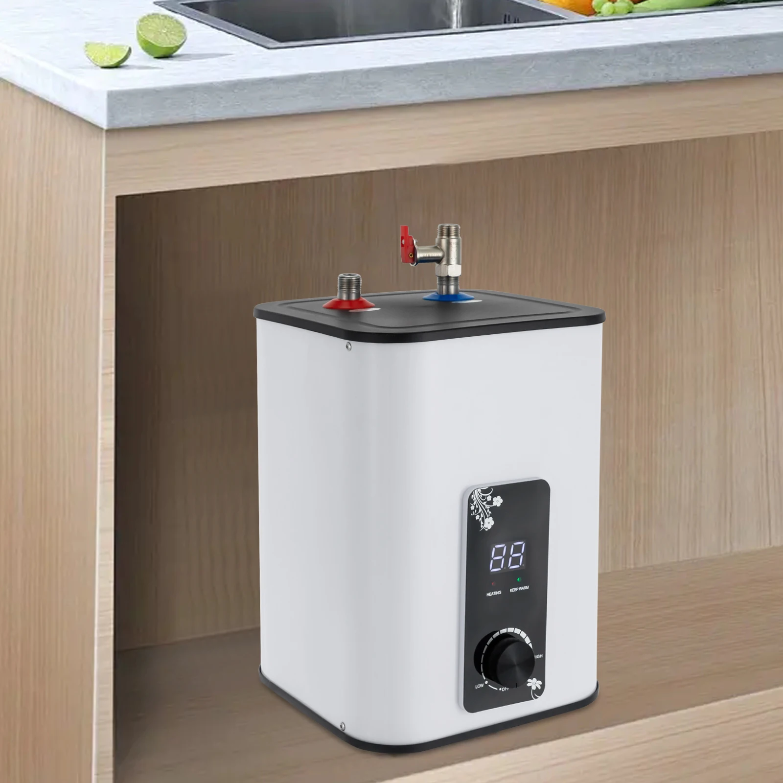 Electric Mini Tank Water Heater,120V 1500W Small Under Sink Tank ,Instant Tank Electric Water Heater
Electric Mini Tank Water Heater,120V 1500W Small Under Sink Tank ,Instant Tank Electric Water Heater