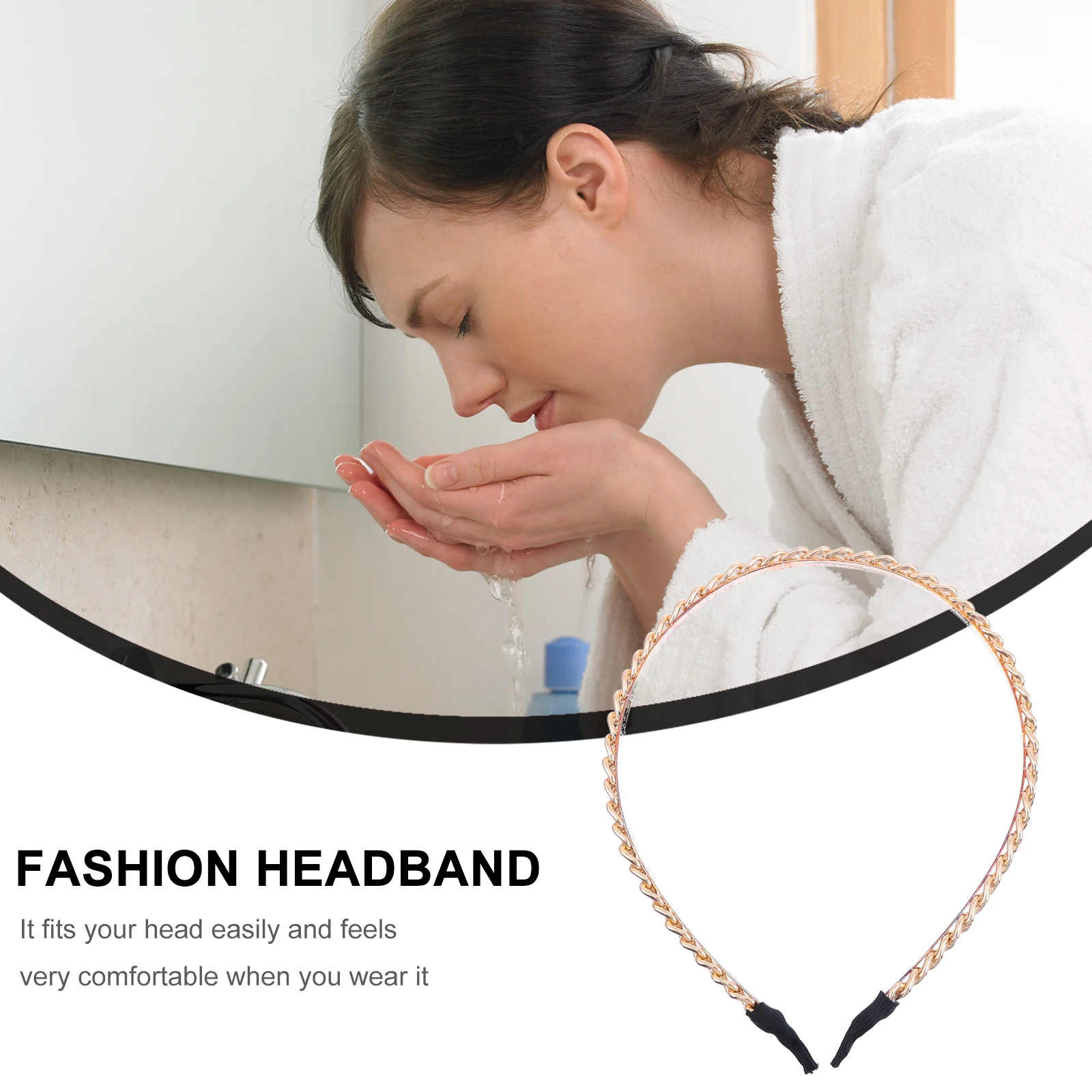 3 Pcs Alloy Chain Headband Jewelry Forehead Headbands Fashion Hair Women Gold Accessories Hoop Metal Women's
3 Pcs Alloy Chain Headband Jewelry Forehead Headbands Fashion Hair Women Gold Accessories Hoop Metal Women's