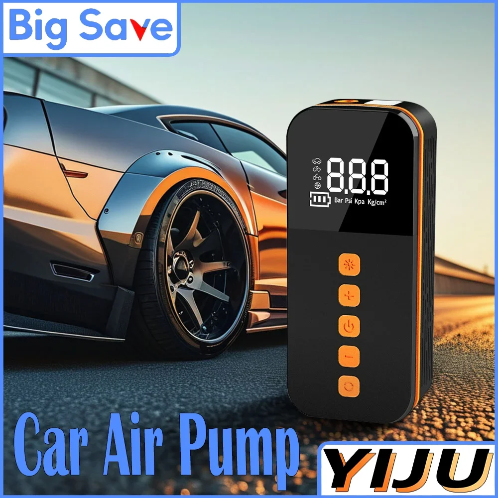 Портативный беспроводной автомобильный насос для накачивания, быстрая зарядка, воздушный насос высокого давления для накачивания шин мотоцикла и подачи воздуха автомобиля
Портативный беспроводной автомобильный насос для накачивания, быстрая зарядка, воздушный насос высокого давления для накачивания шин мотоцикла и подачи воздуха автомобиля