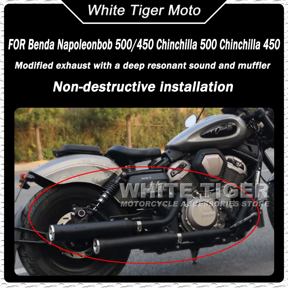 FOR Benda Napoleonbob 500/450 Chinchilla 500 Chinchilla 450 Modified Exhaust Pipe Full Section Cobra Low and Thick With
FOR Benda Napoleonbob 500/450 Chinchilla 500 Chinchilla 450 Modified Exhaust Pipe Full Section Cobra Low and Thick With