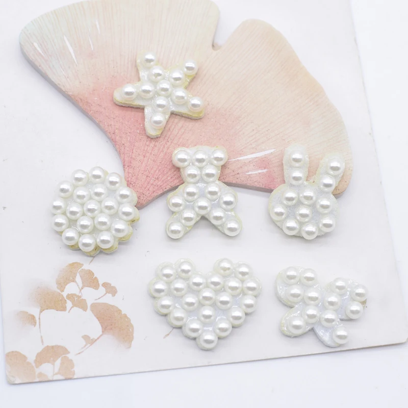 30Pcs Pearl Heart Star Round Butterfly Rabbit Bear Rhinestone for Clothes Hat Decor Patches Headwear Hair Clips Bow Accessories
30Pcs Pearl Heart Star Round Butterfly Rabbit Bear Rhinestone for Clothes Hat Decor Patches Headwear Hair Clips Bow Accessories