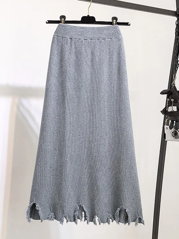 Women Casual A-line Skirt New Arrival 2023 Autumn Simple Style Solid Color High Waist Ladies Knitted Long Skirts B3202
Women Casual A-line Skirt New Arrival 2023 Autumn Simple Style Solid Color High Waist Ladies Knitted Long Skirts B3202