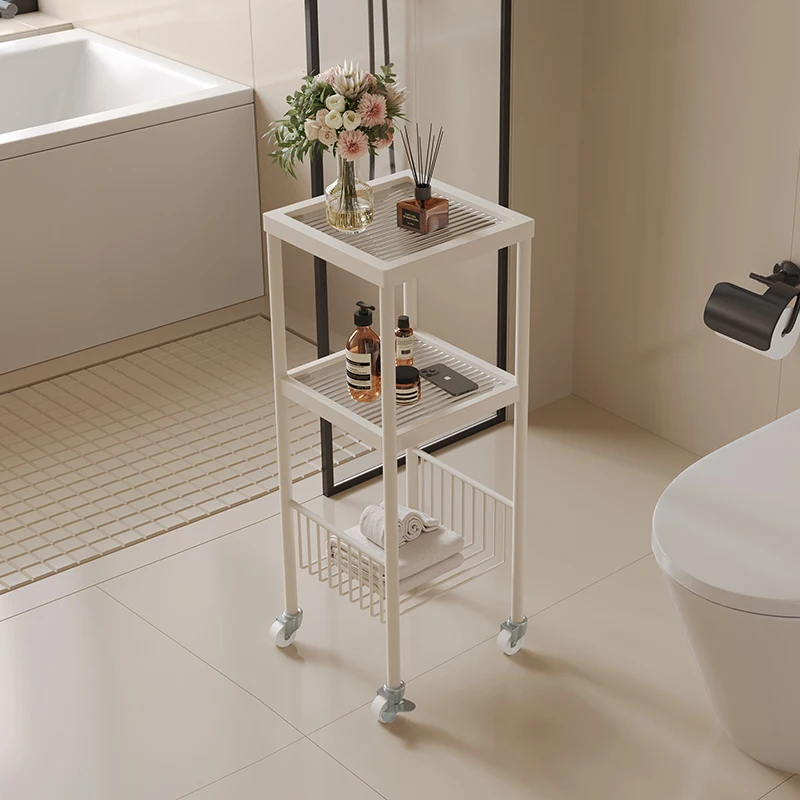 Floor-to-ceiling light luxury toilet, bathroom trolley rack, bathtub side toilet, removable storage shelf
Floor-to-ceiling light luxury toilet, bathroom trolley rack, bathtub side toilet, removable storage shelf