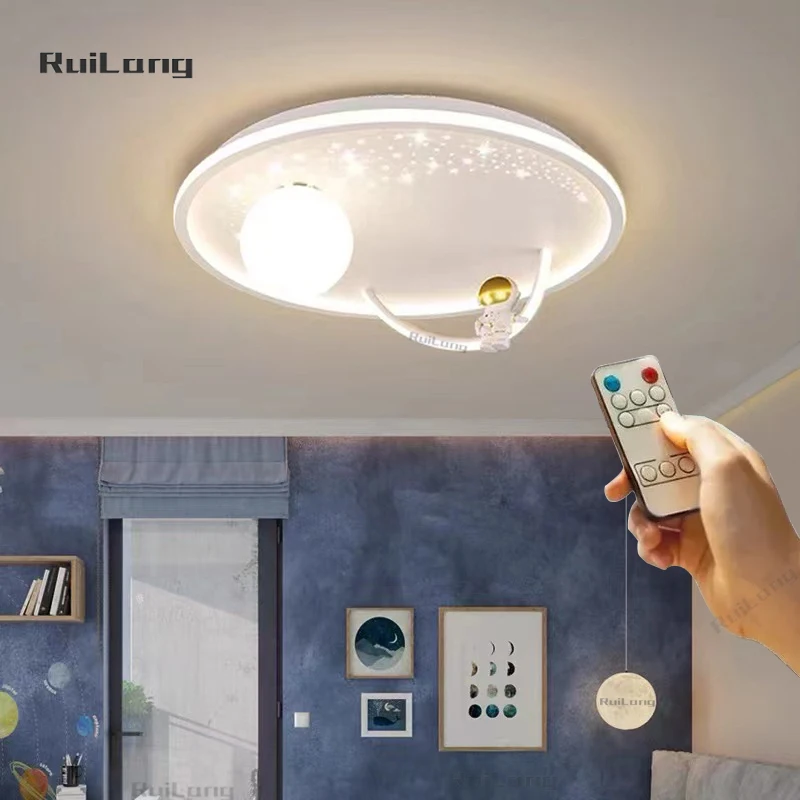 Kids Room Ceiling Light Astronaut Moon Design Creative Boys Bedroom Lamp Plafond Spaceman Chandelier Baby Children Ceiling Lamp
Kids Room Ceiling Light Astronaut Moon Design Creative Boys Bedroom Lamp Plafond Spaceman Chandelier Baby Children Ceiling Lamp