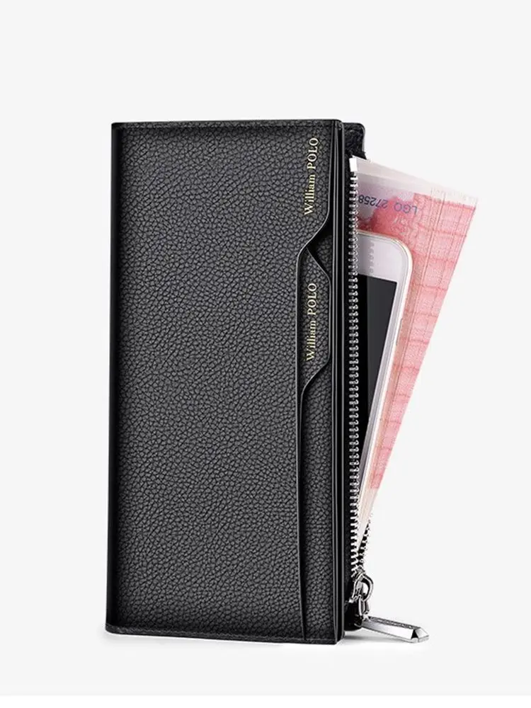 Hong Kong Men's Long Leather Wallet Luxury Handheld Card Holder Anti-Theft Bru Handbag Calfskin Genuine Leather Wallet
Hong Kong Men's Long Leather Wallet Luxury Handheld Card Holder Anti-Theft Bru Handbag Calfskin Genuine Leather Wallet