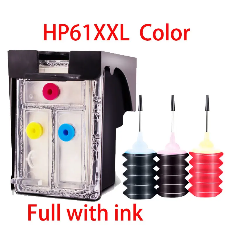 Совместимый многоразовый картридж для HP61 61XL 61XXL   Принтер OfficeJet 4630 4631 4632 4634 4635 4636 4639 
Совместимый многоразовый картридж для HP61 61XL 61XXL   Принтер OfficeJet 4630 4631 4632 4634 4635 4636 4639