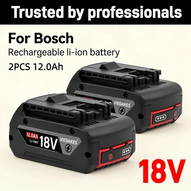 Rechargeable 18V 12Ah Battery for Bosch 18V Battery BAT620 BAT622 GBA18V Professional Electric Tool Battery
Rechargeable 18V 12Ah Battery for Bosch 18V Battery BAT620 BAT622 GBA18V Professional Electric Tool Battery