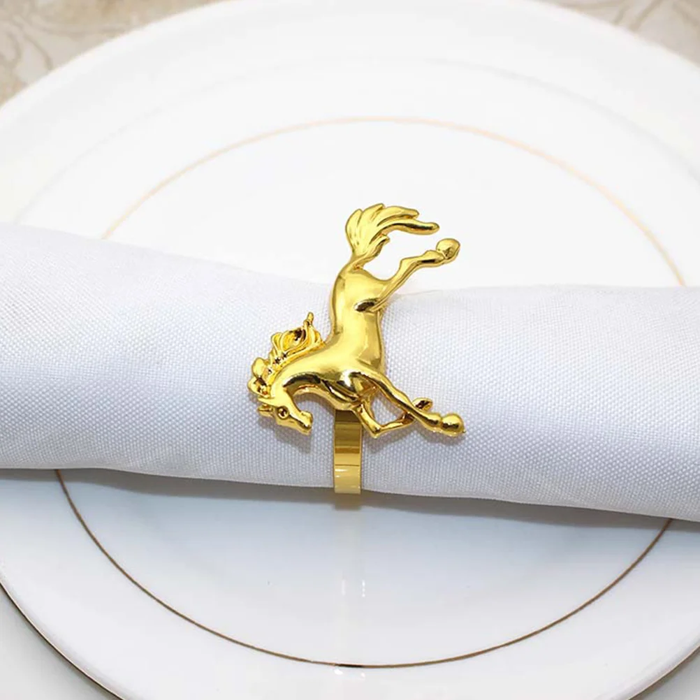 4Pcs Horse Animal Napkin Rings Metal Buckle for Cloth Napkins Wedding Dinner Table Decor Hotel Restaurant Christmas Party Napkin
4Pcs Horse Animal Napkin Rings Metal Buckle for Cloth Napkins Wedding Dinner Table Decor Hotel Restaurant Christmas Party Napkin