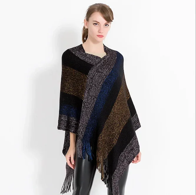 Autumn Winter Women's New European American Clothing Knitting New Shawl Cloak Girl Sweater Coat Black
Autumn Winter Women's New European American Clothing Knitting New Shawl Cloak Girl Sweater Coat Black