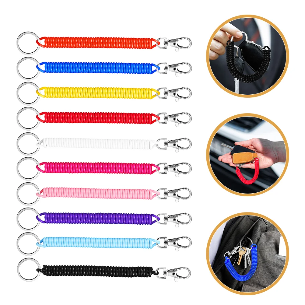 20 Pcs Spring Keychain Stretch Cord Retractable Lanyard Stretchy Lanyards Coil Wrist Plastic Spiral
20 Pcs Spring Keychain Stretch Cord Retractable Lanyard Stretchy Lanyards Coil Wrist Plastic Spiral
