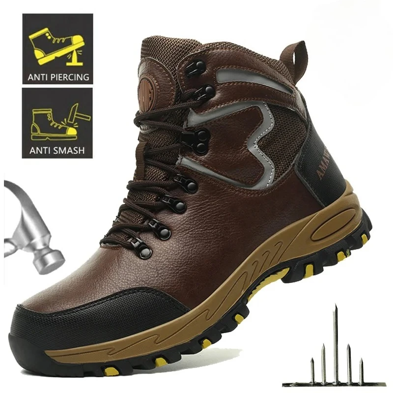 Widen Safety Boots Men Work Indestructible Shoes Climbing Boots Steel Toe Protective Boots Anti-smash Anti-puncture Safety Shoes
Widen Safety Boots Men Work Indestructible Shoes Climbing Boots Steel Toe Protective Boots Anti-smash Anti-puncture Safety Shoes