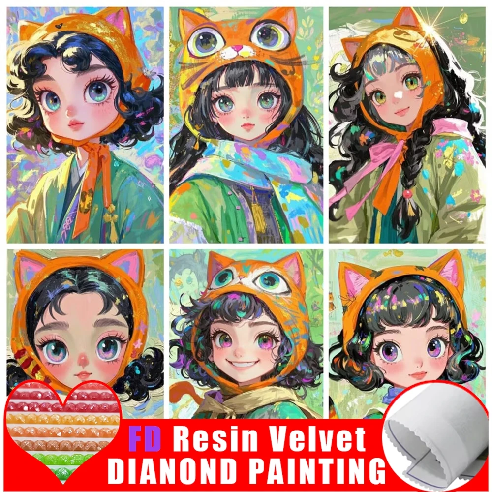 FD смола ручной работы DIY мультфильм девушка алмазная живопись картина полный круг квадратный комплект вышивка крестом мозаика украшение дома
FD смола ручной работы DIY мультфильм девушка алмазная живопись картина полный круг квадратный комплект вышивка крестом мозаика украшение дома