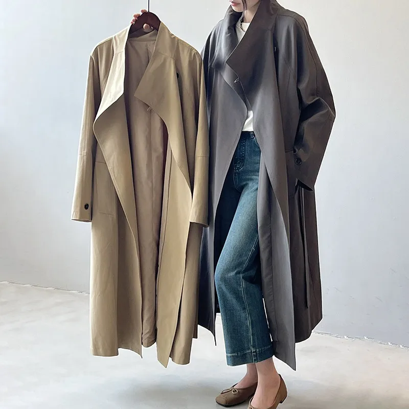 Winter Long Trench Coat for Women Fashion Water Ripples Outwear Turn down Collar Wool Overcoat 2025 Lady New Coats
Winter Long Trench Coat for Women Fashion Water Ripples Outwear Turn down Collar Wool Overcoat 2025 Lady New Coats