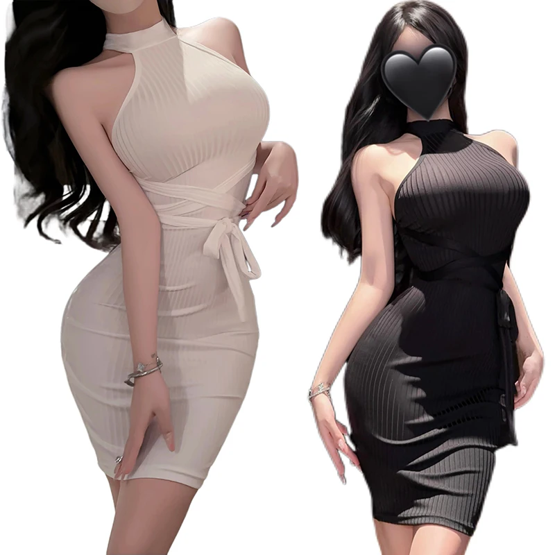 Solid Thin Transparent Striped Dress Couple Cosplay OL Secretary Strapless Women Fitting Bodycon Skirt Nightclub Maid Dresses
Solid Thin Transparent Striped Dress Couple Cosplay OL Secretary Strapless Women Fitting Bodycon Skirt Nightclub Maid Dresses