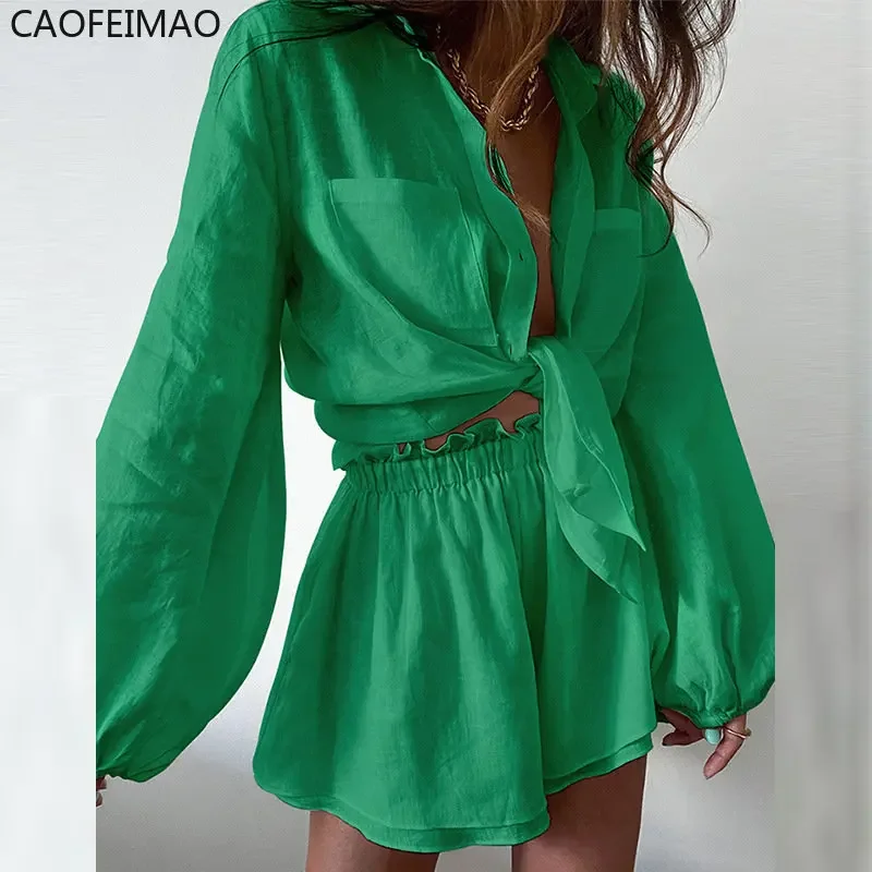 Pink Sets High Waist Shorts with Shirt Women Casual Loose Fit Outfits Summer New Blouse Suit Chic 2 Two Piece Set for Women 2023
Pink Sets High Waist Shorts with Shirt Women Casual Loose Fit Outfits Summer New Blouse Suit Chic 2 Two Piece Set for Women 2023