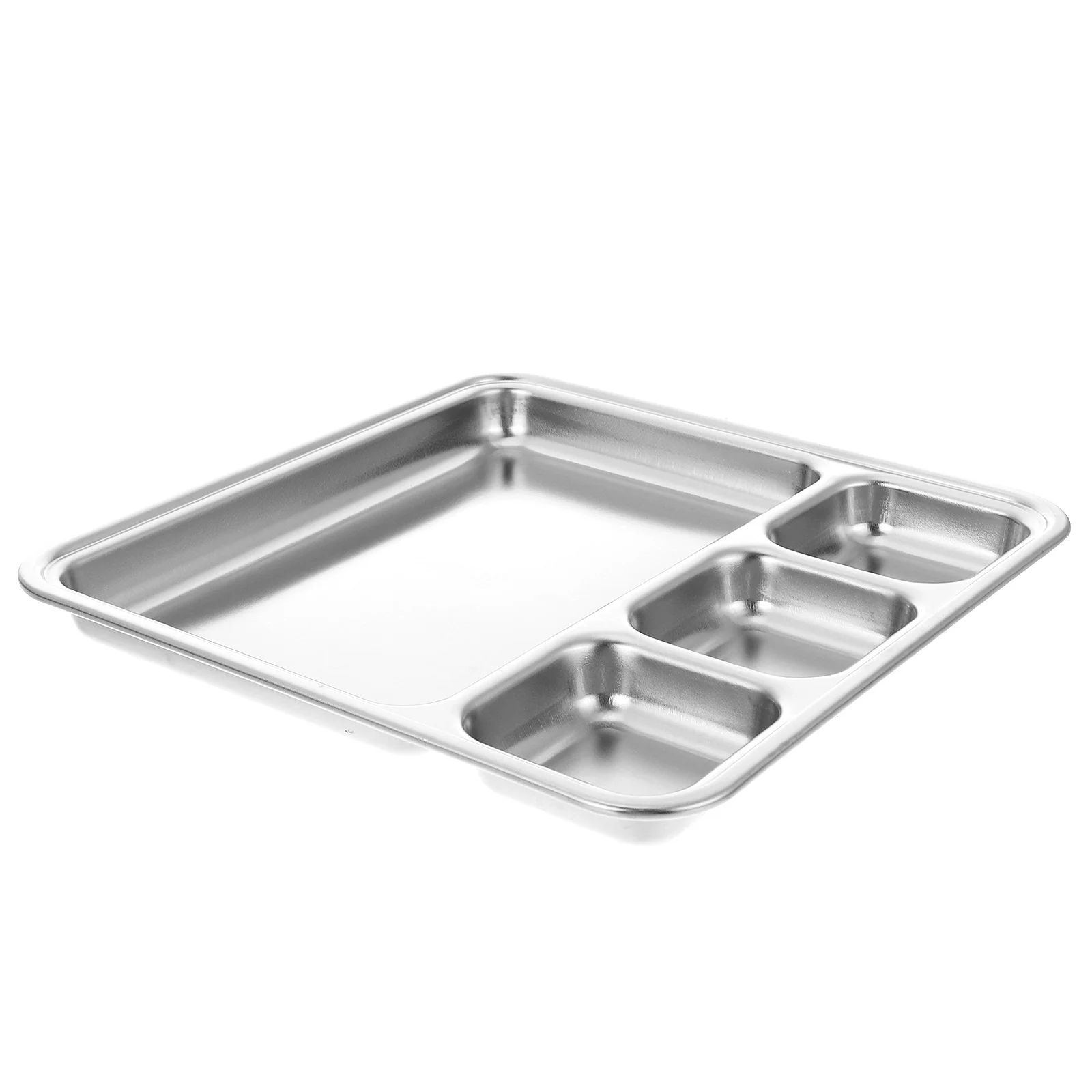 1pc Stainless Steel Square Breakfast Plate Food Serving Platter Portion Dining Food Divided Plate Accessories
1pc Stainless Steel Square Breakfast Plate Food Serving Platter Portion Dining Food Divided Plate Accessories