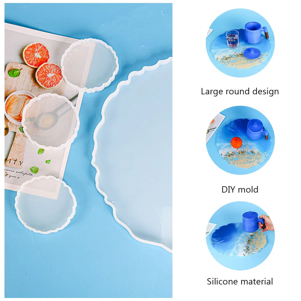 4 Pcs Crystal Epoxy Mold Handmade Resin Accessories Diy Art Cup Tray Craft Silicone Moulds Coaster Container
4 Pcs Crystal Epoxy Mold Handmade Resin Accessories Diy Art Cup Tray Craft Silicone Moulds Coaster Container