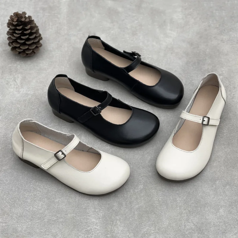 GKTINOO Handmade Genuine Leather Round Toe Pumps 2025 New Minimalist Solid Color Soft Cowhide Women's Low Heels Shoes
GKTINOO Handmade Genuine Leather Round Toe Pumps 2025 New Minimalist Solid Color Soft Cowhide Women's Low Heels Shoes